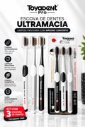 Combo 3 Escovas de Dentes Toyadent Pro Ultramacias